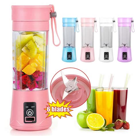 Portable Blender,Personal Blender with USB Rechargeable Mini Fruit ...