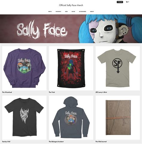 New Official Merch Store! - Sally Face by Portable Moose