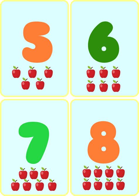 Numbers 1-10 Flashcards | Kids-Printables