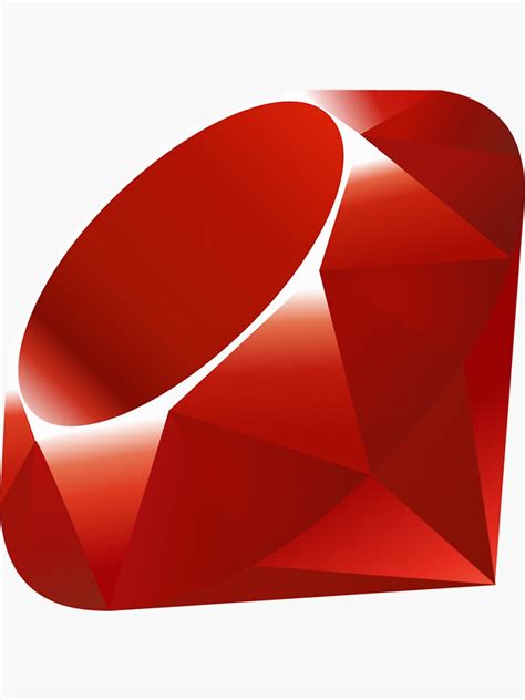 "Ruby - Programming Language Logo" Sticker for Sale by UnitShifter ...