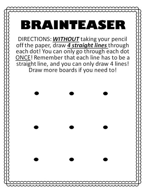 Printable Brain Games For Adults With Answers