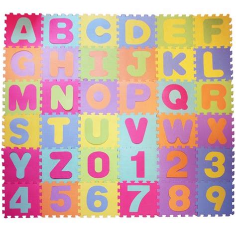 Kids Alphabet / Number Puzzle Mat | Alphabet for kids, Eva floor ...