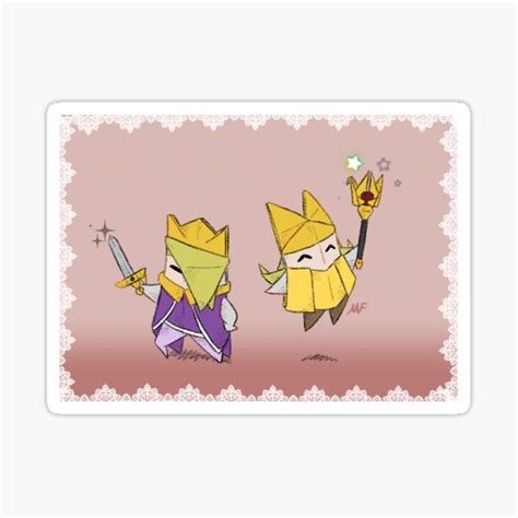 "Paper Mario: The Origami King -- Olly & Olivia" Sticker by ...