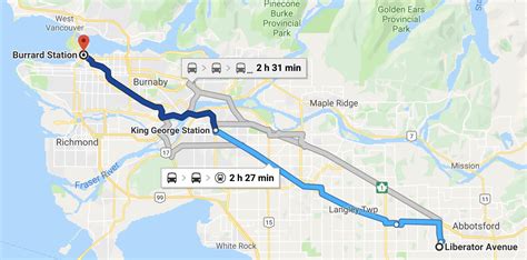 Vancouver Public Transport Time Map - Transport Informations Lane