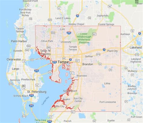 All 67 Florida County Interactive Boundary and Road Maps