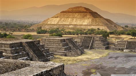 Pyramid Of The Sun, Teotihuacan, Mexico Ultra HD Desktop Background ...