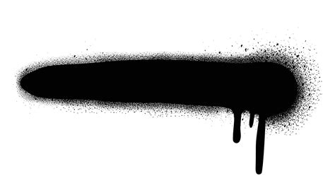 Abstract grungy graffiti black spray paint banner 26166061 Vector Art ...