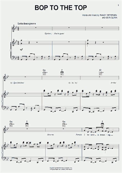 Bop To The Top Piano Sheet Music | OnlinePianist