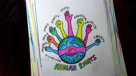 human rights poster drawing