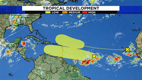 Here’s the latest on 2 tropical waves in the Atlantic