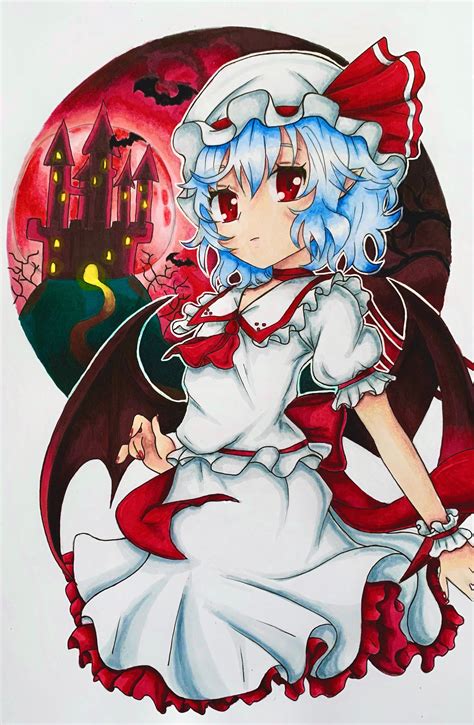 Remilia Scarlet Fanart (because she is my best girl) 🌹🩸 : r/touhou