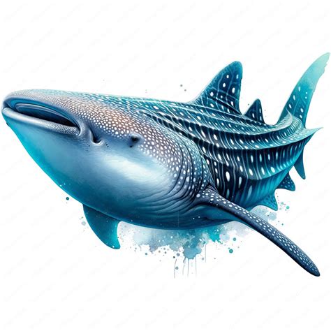 Whale Shark Clipart Majestic Whale Shark Clipart Bundle 10 High-quality ...