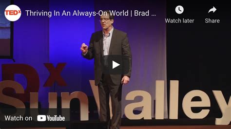 Always Connected: Blessing or Curse? (Brad’s TEDx Talk)Brad Cleveland