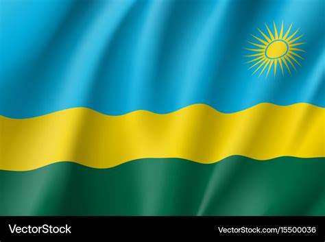 National flag of rwanda Royalty Free Vector Image