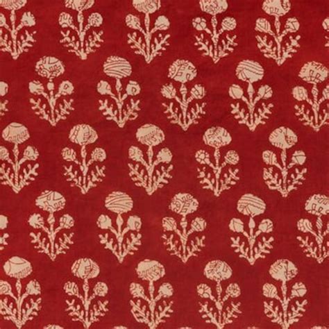 Red Floral Kalamkari Fabric Paisley Pattern 100% Cotton - Etsy