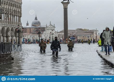 VENICE, ITALY - November 12, 2019: St. Marks Square Piazza San Marco ...