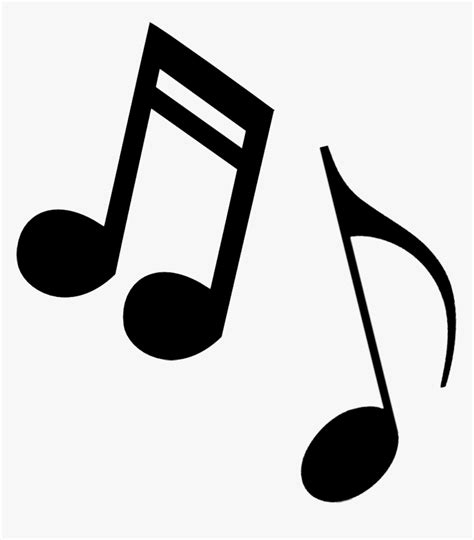 Music Notes Black And White Free Music Note Clip Art - Transparent ...