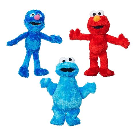 Buy Sesame Street Plush Bundle featuring Elmo, Cookie Monster and ...