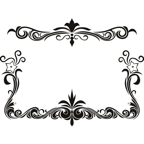 border designs black and white - Clip Art Library