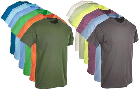 Men's Cotton Short Sleeve T-Shirt Size 6X-Large, Assorted Colors - at ...