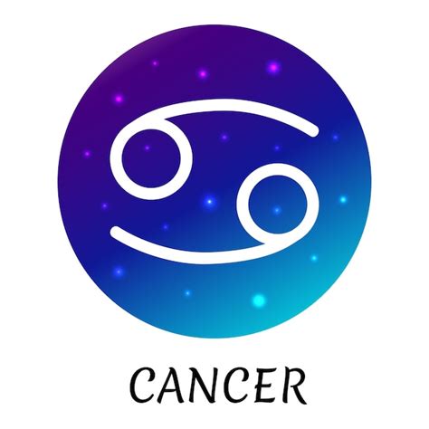 Premium Vector | Zodiac sign cancer isolated vector icon zodiac symbol ...