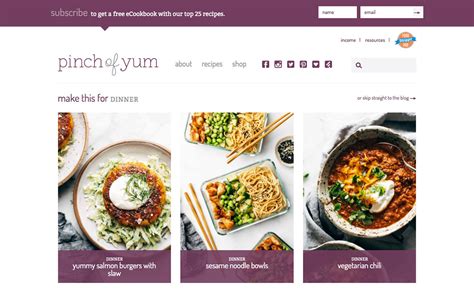 19 Best Food Blog Designs For Inspiration 2024 - Colorlib