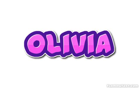 Olivia Logo | Free Name Design Tool from Flaming Text