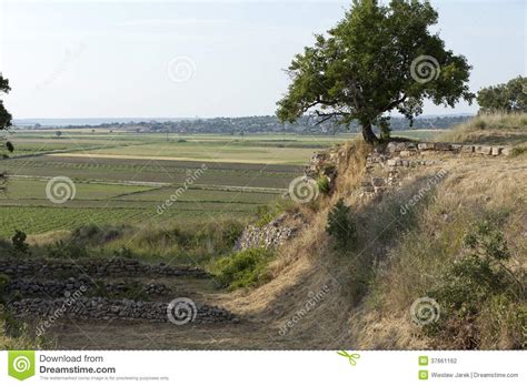 Ancient ruins in Troy stock photo. Image of monument - 37661162