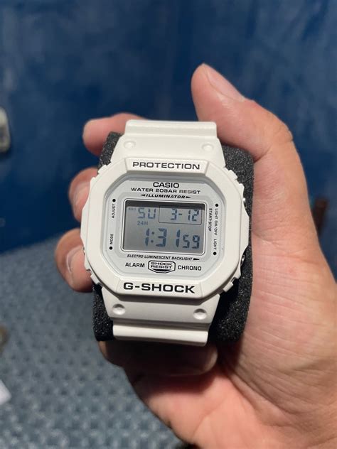 Casio G-Shock DW-5600 White, Men's Fashion, Watches & Accessories ...