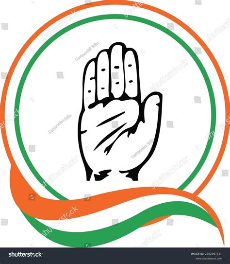 Indian National Congress Party Symbol Stock Vector (Royalty Free ...