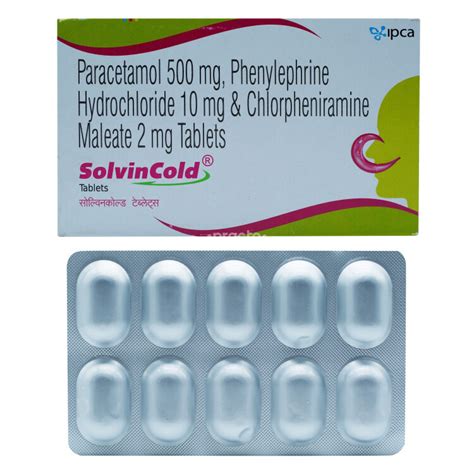 Solvin Cold Tablet - Uses, Dosage, Side Effects, Price, Composition ...