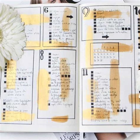 Top 10 Gold Inspired Bullet Journal Spreads | My Inner Creative