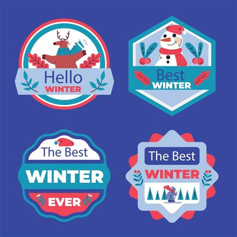 hand drawn winter logo element vector 15258482 Vector Art at Vecteezy