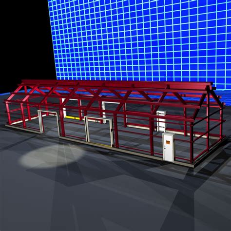 Red Iron Frame 01 3D Model $45 - .wrl .obj .dxf .3ds .max - Free3D