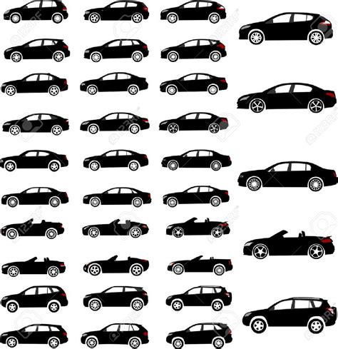 car side profile silhouette - Clip Art Library