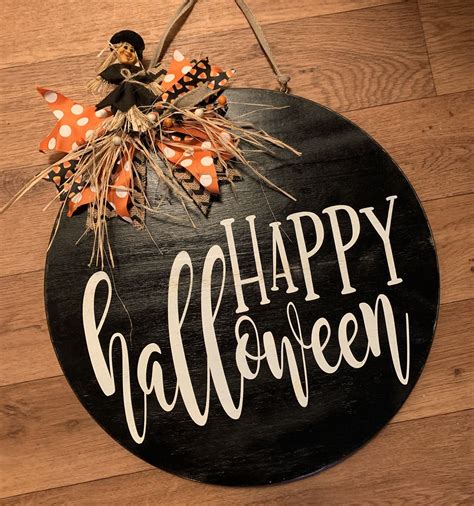 Excited to share this item from my #etsy shop: Halloween Wood Sign ...