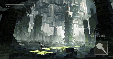 Nier Automata city | Art background, Environment concept art ...