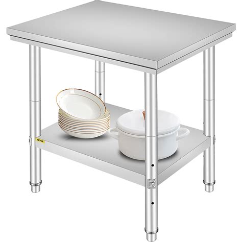 VEVOR VEVOR Work Table 24 x 30 x 32 Inches NSF Stainless Steel Work ...