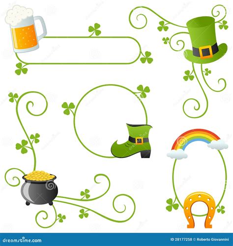 St. Patrick S Day Borders Royalty Free Stock Photos - Image: 28177258