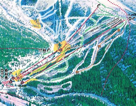 Trail Map & Grooming Report - Ski Santa Fe | Trail maps, Ski area, Area map