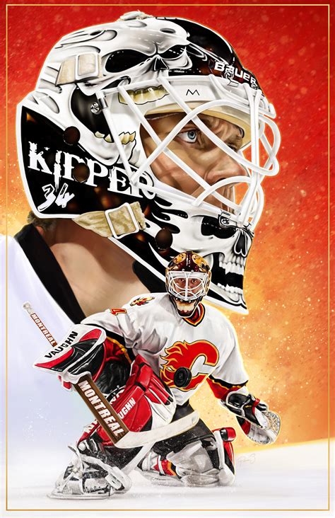 Calgary Flames Goalie Miikka Kiprusoff Giclee Art Print | Etsy