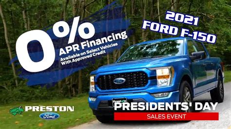 Preston Ford Presidents Day Automotive Inventory Sales Event - YouTube