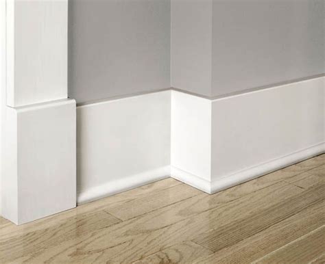 baseboard trim options Baseboard Trim Styles, Modern Baseboards, White ...