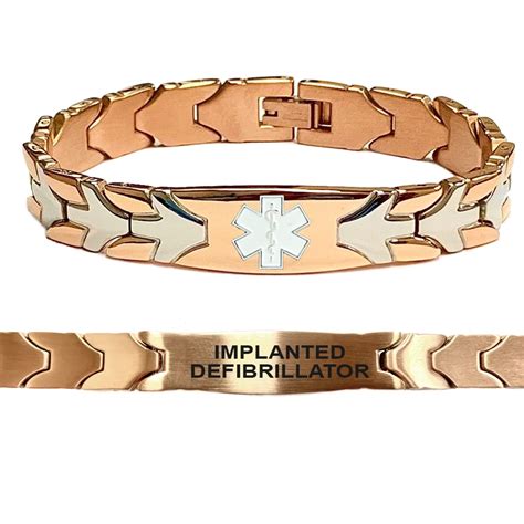 Implanted Defibrillator Rose Gold and Silver Chevron Arrow Medical ...