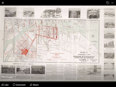 1920 - Windsor map | Windsor map, Ford city, Historical maps