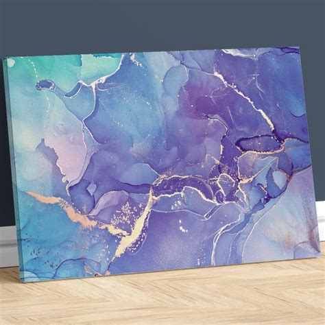 Teal Purple Wall Art - Etsy