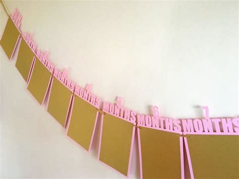 First Birthday Photo Banner 1st Birthday Banner First Year - Etsy