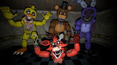 The Fnaf 2 Withered Nightmare Animatronics by FoxyAndBonnieSfm on ...