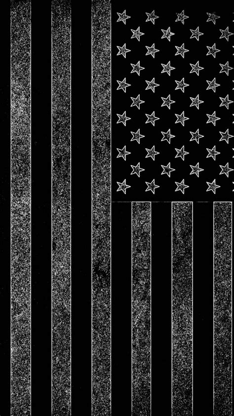 American Flag Black And White Wallpaper