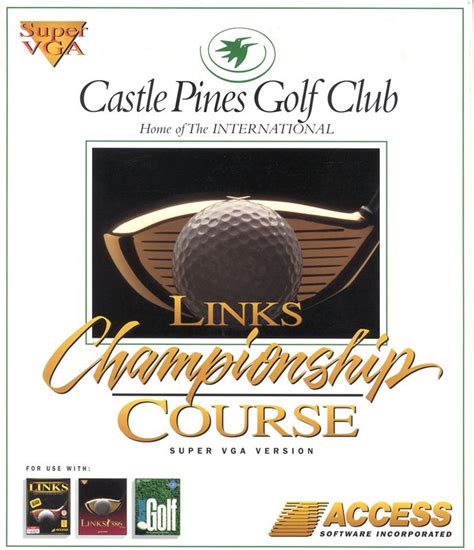 Links: Championship Course - Castle Pines Golf Club (1994) DOS box ...